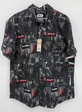 RSVLTS Star Wars Return of the Jedi Trilogy's End Button Down Shirt Mens XL
